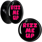 RIZZ ME UP Black Acrylic Saddle Plug Set by Onyx O