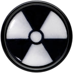 Black Acrylic Radioactive Glow in the Dark Double Flare Plug Set by Onyx O