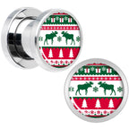 Ugly Christmas Sweater Screw Fit Plug Set Sizes 6mm to 20mm