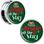 Green Jingle All the Way Screw Fit Plug Set Sizes 6mm to 20mm