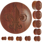 Organic Sawo Wood Fleur de Lis 50-50 Saddle Plug
