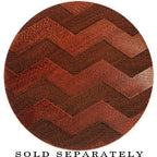 Organic Sawo Wood Chevron Pattern Saddle Plug