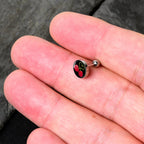 16G 1/4 Cherry Heart Cartilage Tragus Earring by Onyx O