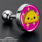 Mexican Fiesta Cute Taco Tragus Cartilage Earring by Onyx O