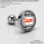16G 1/4 Dope Composition Notebook Tragus Cartilage Earring by Onyx O