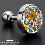 16G 1/4 Blossom Creation Wildflower Flowers Tragus Cartilage Earring by Onyx O