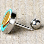 16G 1/4 Fortune Cookie Cartilage Tragus Earring by Onyx O