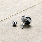 16G 1/4 Lipstick Kiss Black Glow in the Dark Cartilage Earring by Onyx O