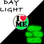 16G 1/4 Glow in the Dark I Love Me Cartilage Tragus Earring