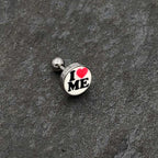 16G 1/4 Glow in the Dark I Love Me Cartilage Tragus Earring
