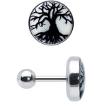 16G Glow in the Dark Tree of Life Tragus Cartilage Earring by Onyx O
