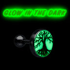 16G Glow in the Dark Tree of Life Tragus Cartilage Earring by Onyx O