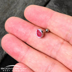 16G 1/4 Retro Text Hate You Tragus Cartilage Earring by Onyx O