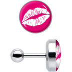 16G 1/4 Red Hot Lips Cartilage Tragus Earring by Onyx O