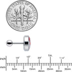 16G 1/4 Christmas Peace Love Santa Tragus Cartilage Earring by Onyx O