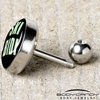 16G 1/4 SKIBIDI Cartilage Tragus Earring by Onyx O