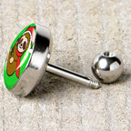 16G 1/4 Santa Sloth Tragus Cartilage Earring by Onyx O