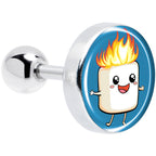 16G 1/4 Burning Marshmallow Tragus Cartilage Earring by Onyx O