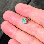 16G 1/4 Rainbow Unicorn Cartilage Tragus Earring by Onyx O