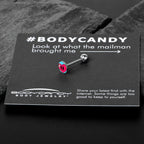 Heartbreak Bandaged Heart Barbell Tongue Ring by Onyx O