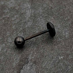 Glow in the Dark Black Anodized Black Widow Spider Barbell Tongue Ring by Onyx O