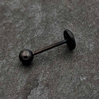 Glow in the Dark Black Anodized Tree of Life Barbell Tongue Ring by Onyx O