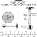 Krampus Cutie Holiday Barbell Tongue Ring by Onyx O
