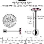 Love That 4 You Barbell Tongue Ring by Onyx O