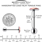 Mountain Sunrise Barbell Tongue Ring by Onyx O