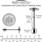 Oh My Otters Animal Barbell Tongue Ring by Onyx O