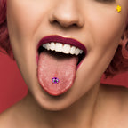 Panda Love Barbell Tongue Ring by Onyx O