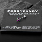Panda Love Barbell Tongue Ring by Onyx O
