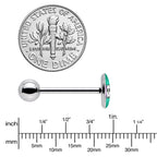 Retro Pixel Skull Barbell Tongue Ring by Onyx O