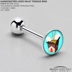 Chinese Take Out Barbell Tongue Ring by Onyx O
