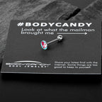 Love Yin Yang Heart Barbell Tongue Ring by Onyx O