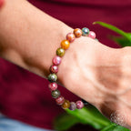 The Spiral Breaker - Rainbow Tourmaline Bracelet