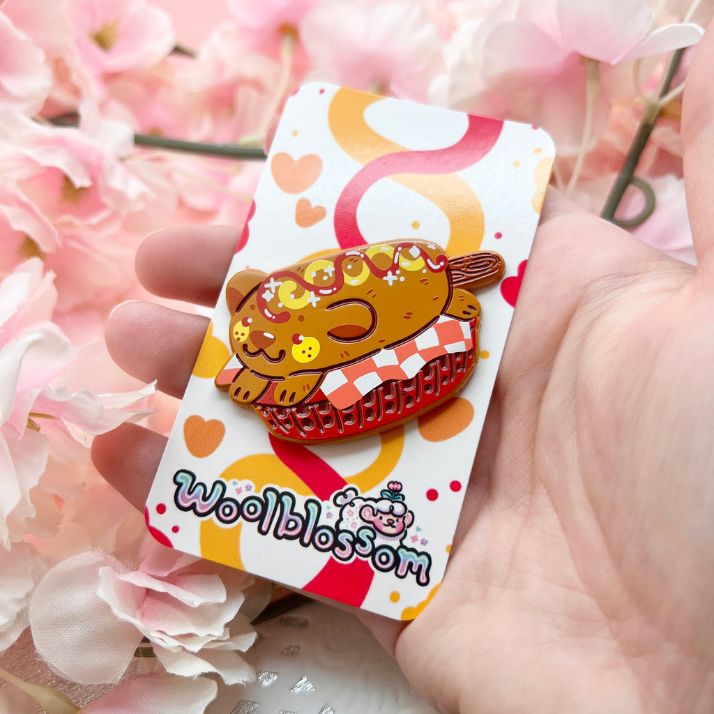 Corndog ~ Soft Enamel Pin
