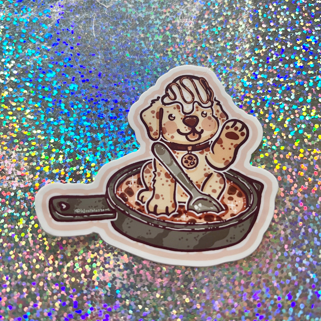 Cookie Skillet Puppy ~ Sticker
