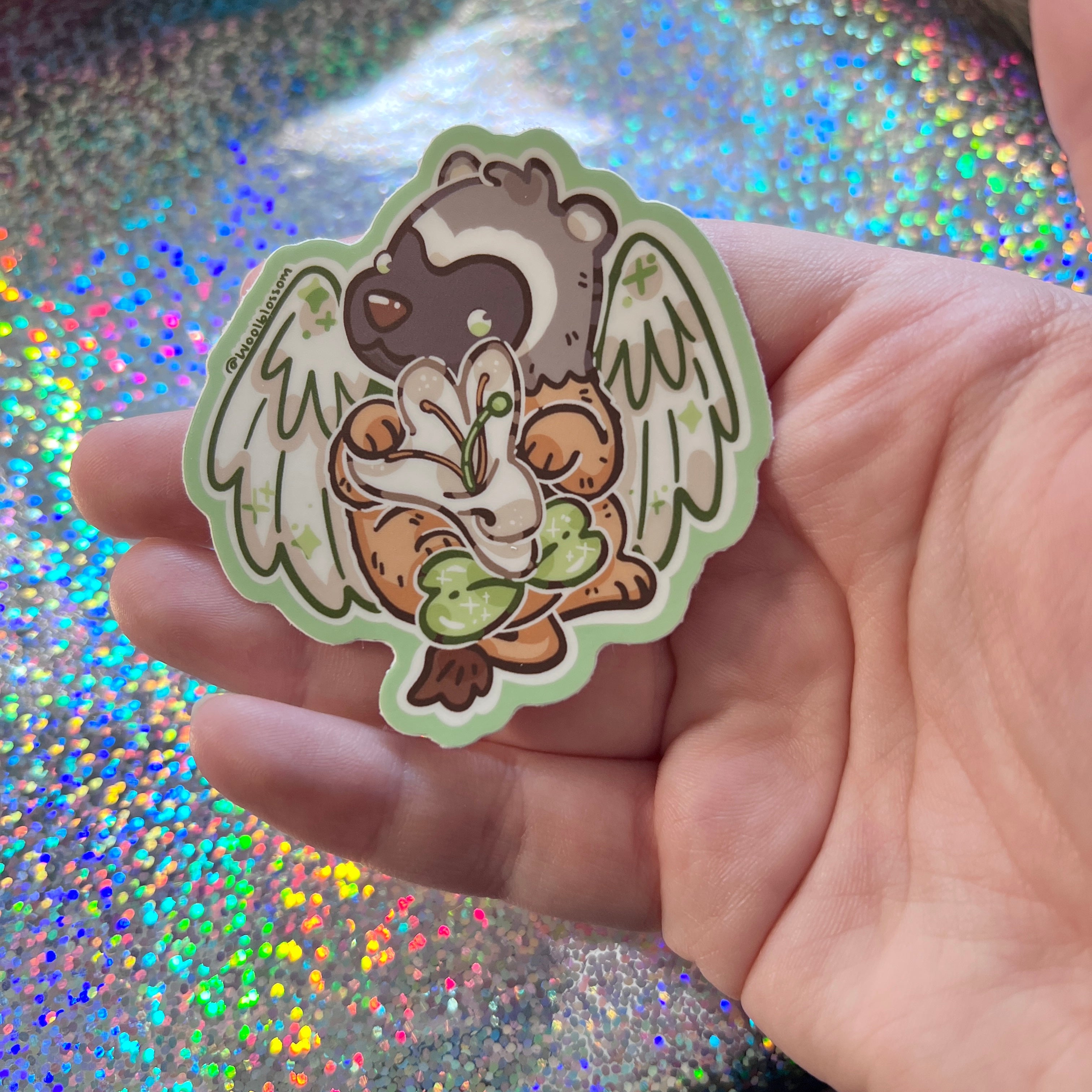Honeysuckle Badger-Gryff ~ Sticker