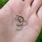 20G 5/16 Black Implant Grade Titanium D Shape Nose Hoop
