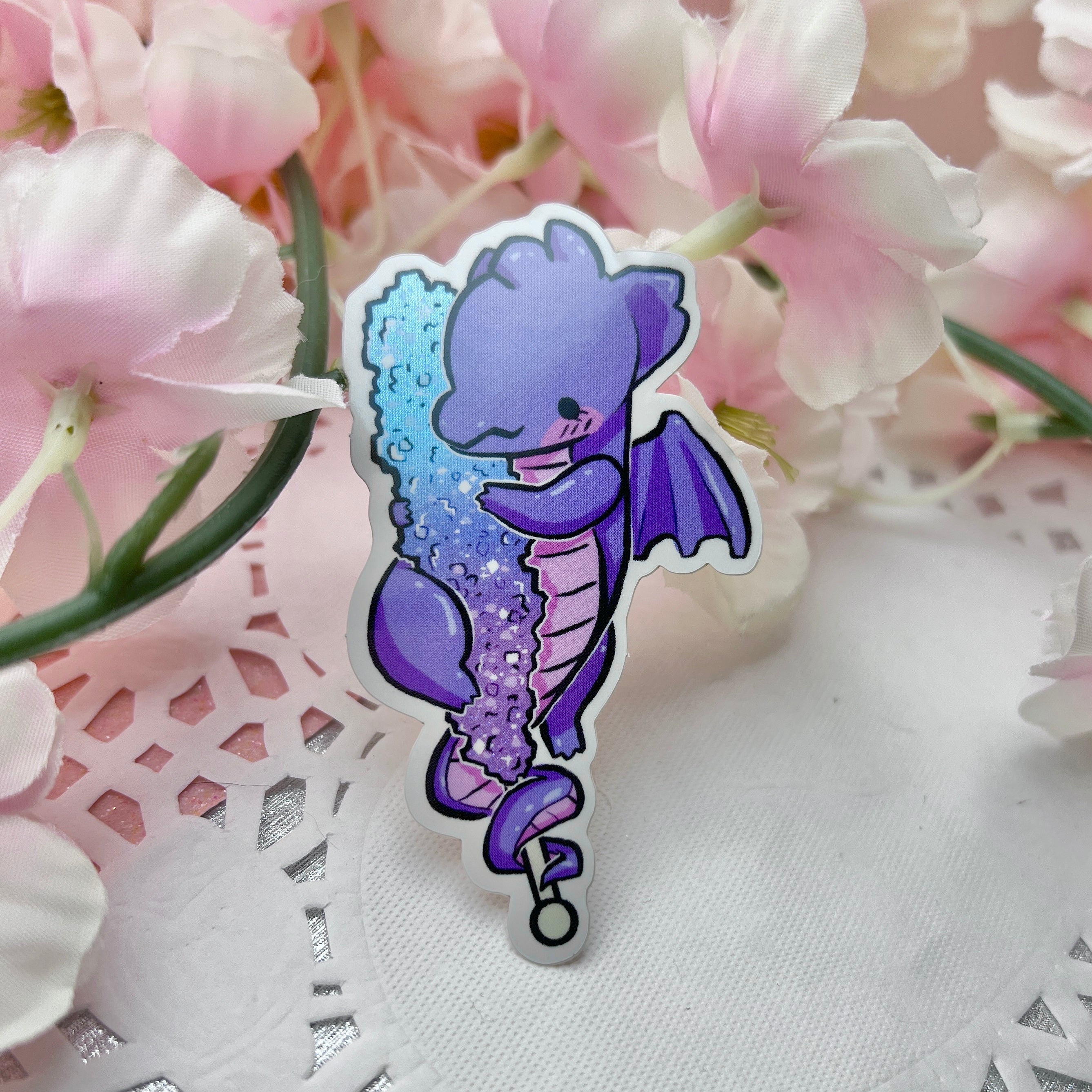Rock Candy Dragon ~ Pixie Dust Glitter Sticker