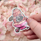 Chocolate Fountain Princess Bon-Bon ~ Metallic Sticker