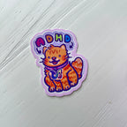 ADHD Kitty ~ Sticker