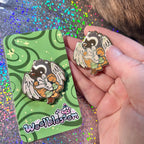 Honeysuckle Badger-gryff ~ Enamel Pin