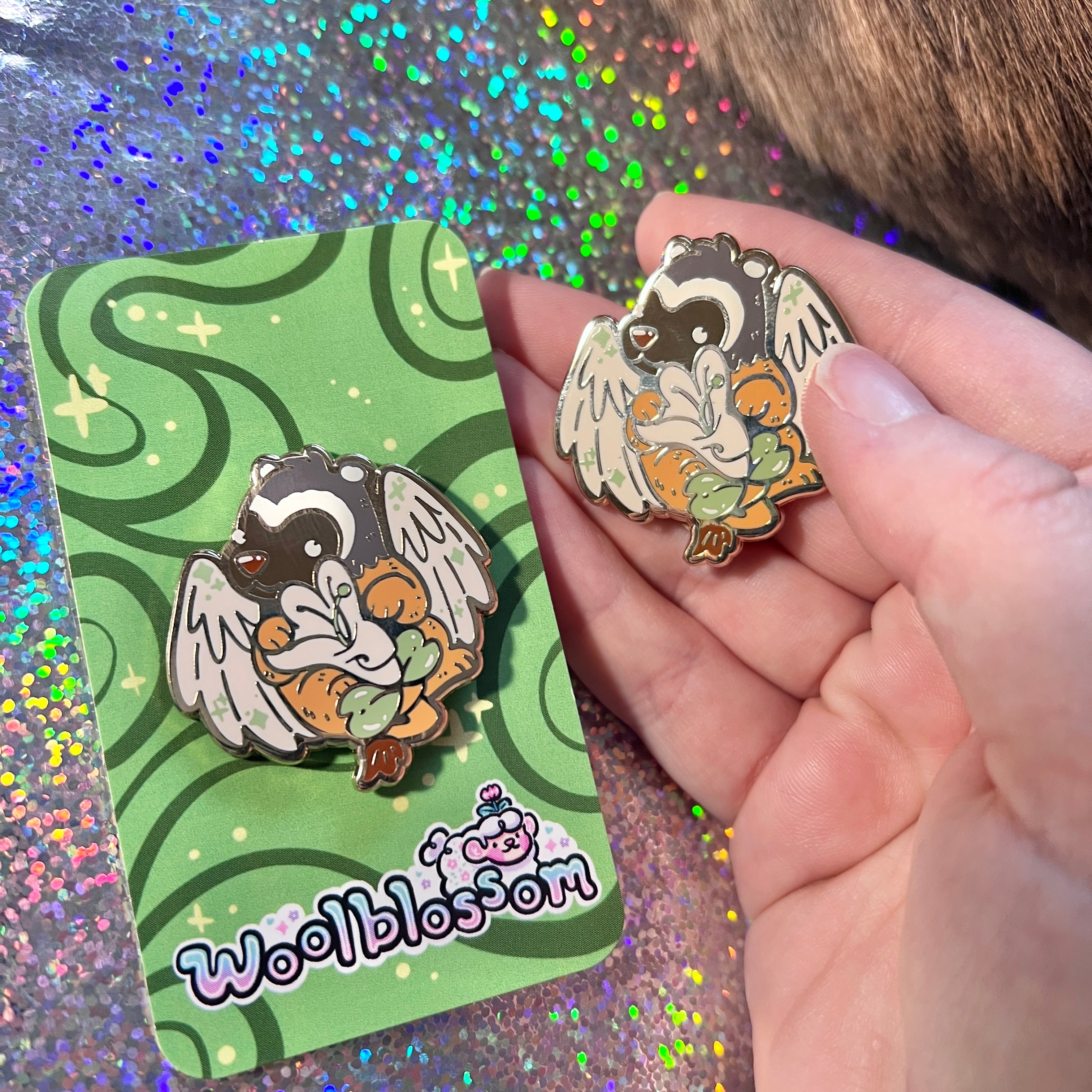 Honeysuckle Badger-gryff ~ Enamel Pin