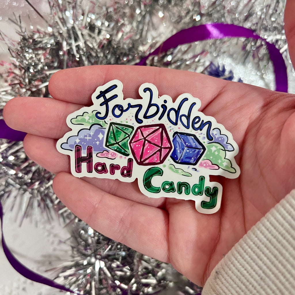 "Forbidden Hard Candy" Dice ~ Sticker