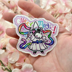 "Queer Magic!" Witch Opossum ~ Sticker
