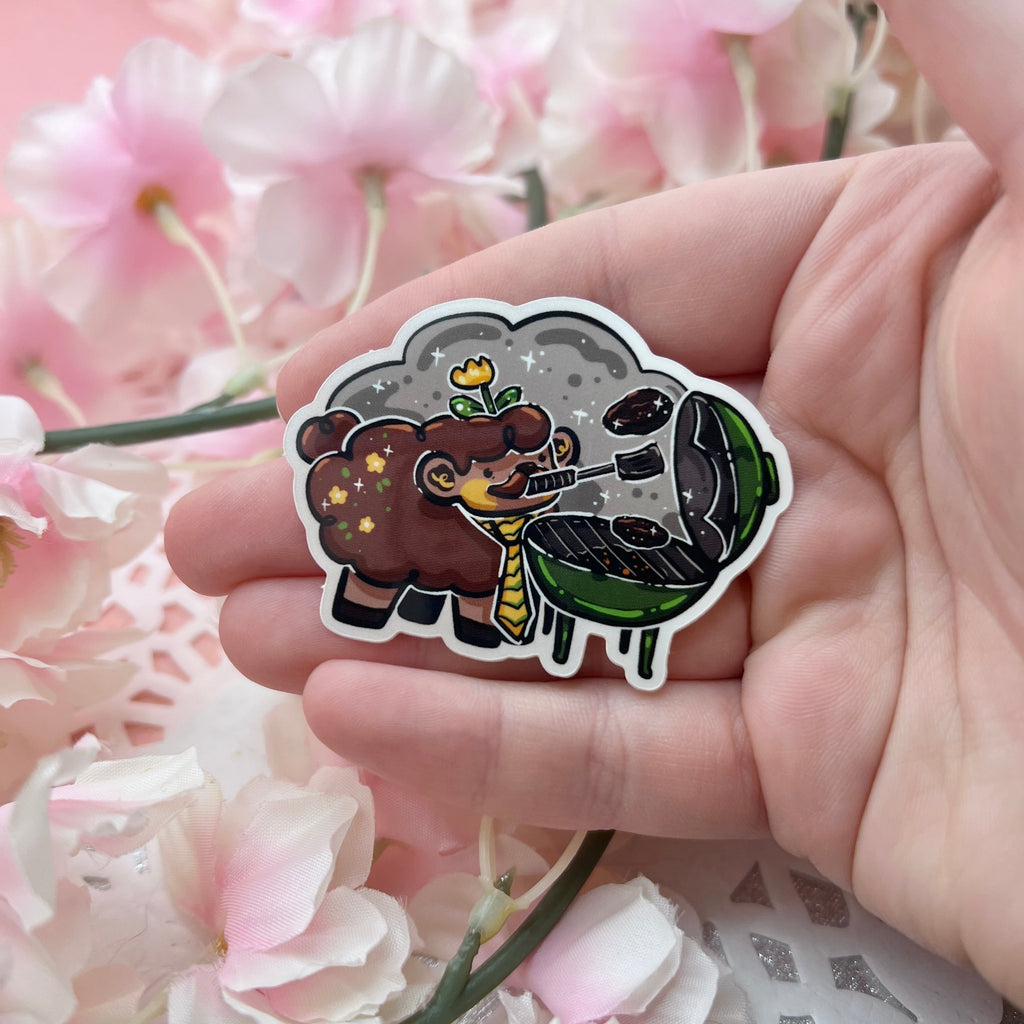 Grilling Dill the Dad Sheep ~ Sticker