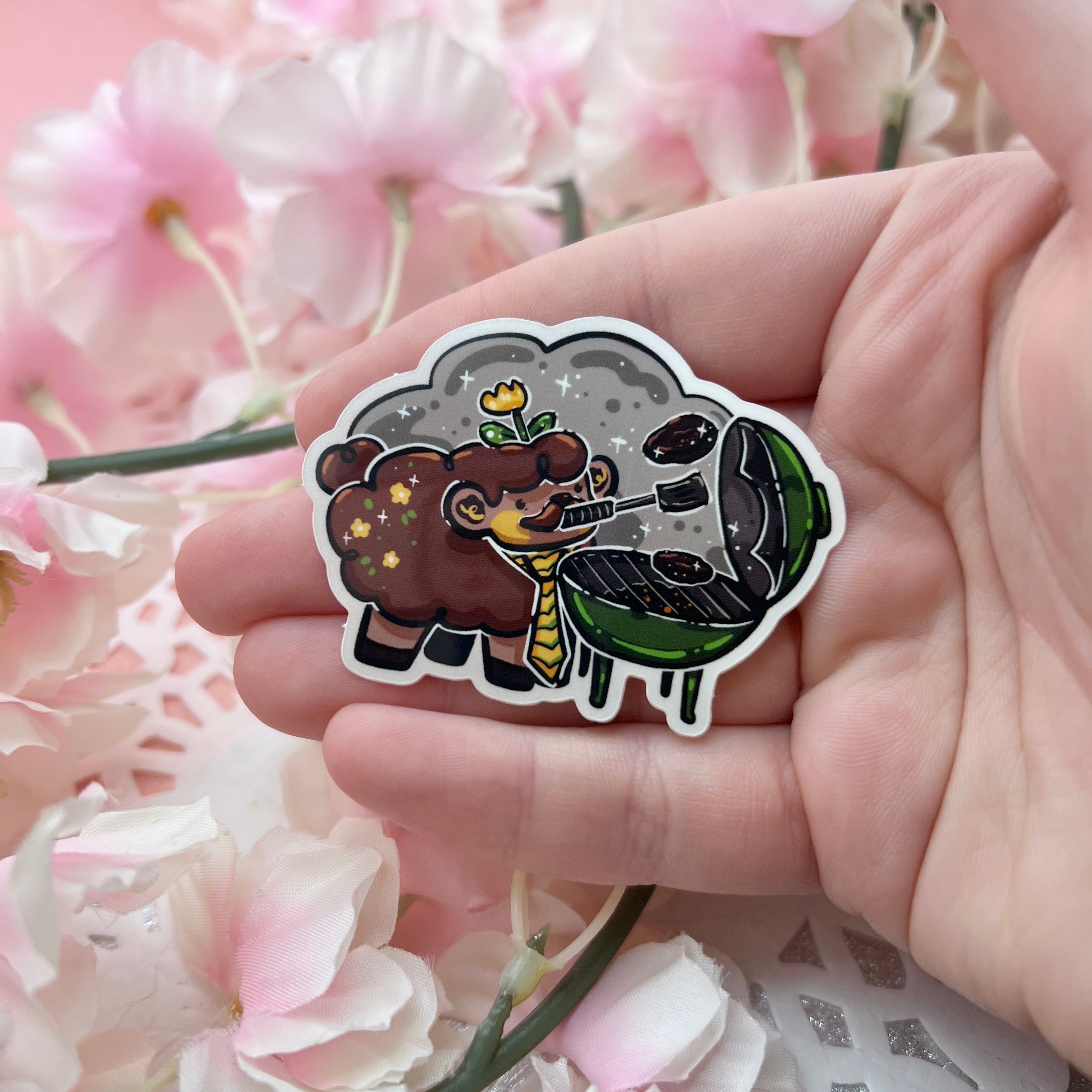 Grilling Dill the Dad Sheep ~ Sticker