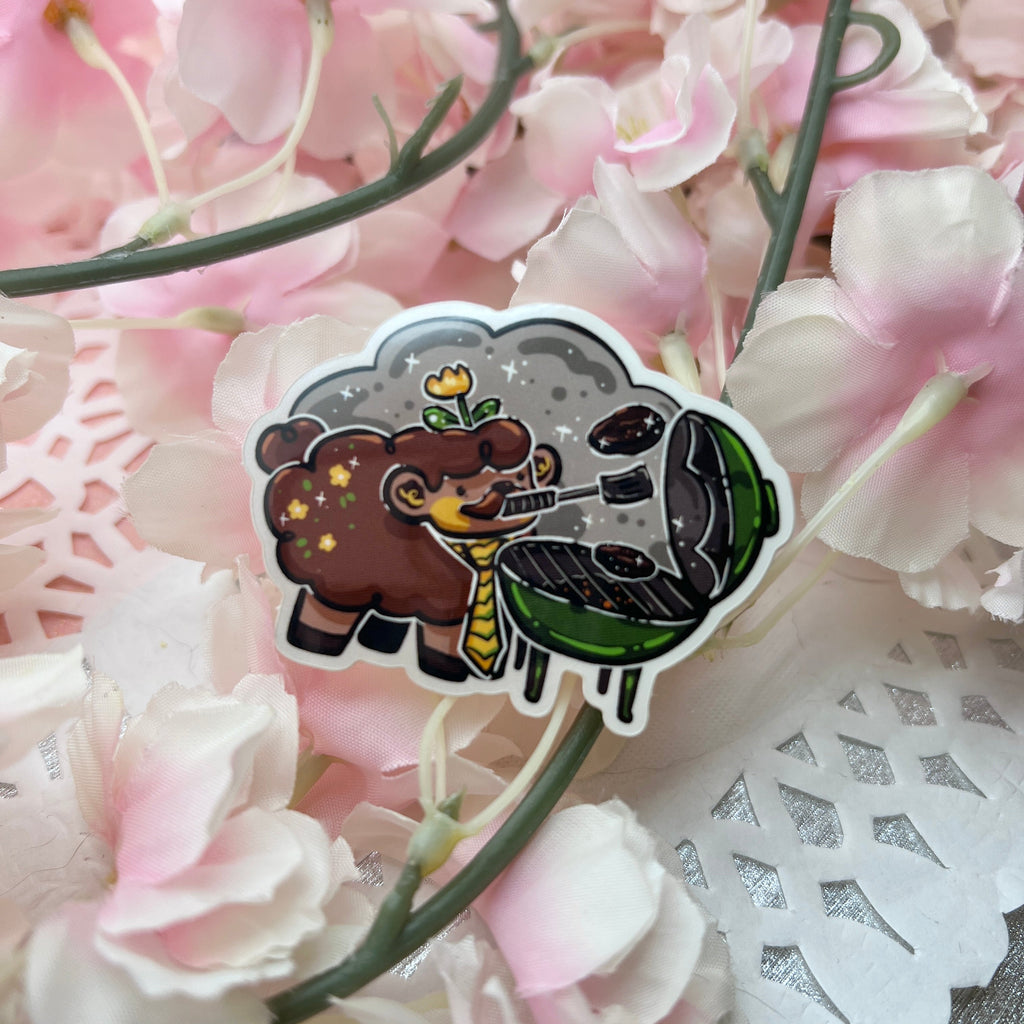 Grilling Dill the Dad Sheep ~ Sticker